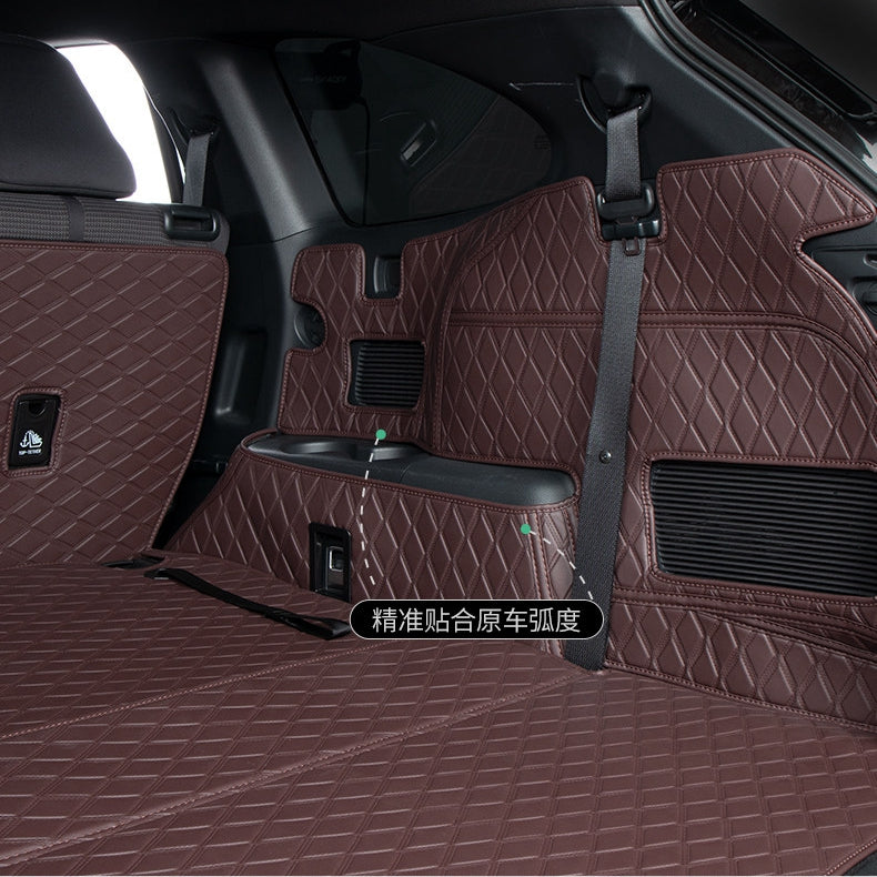 All-Weather Waterproof Trunk Mat, Pet Mat, Cargo Mat for Three-Row Vehicles