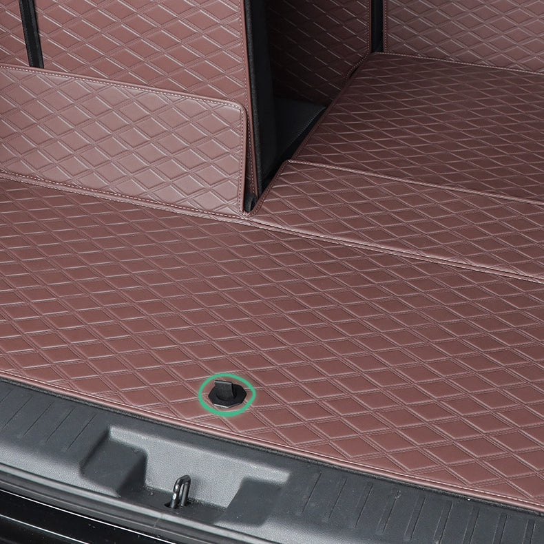 All-Weather Waterproof Trunk Mat, Pet Mat, Cargo Mat for Three-Row Vehicles