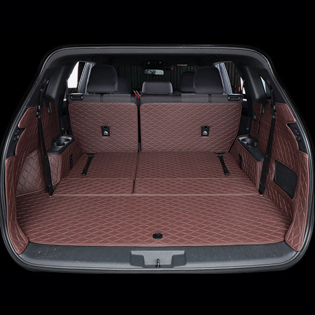 All-Weather Waterproof Trunk Mat, Pet Mat, Cargo Mat for Three-Row Vehicles