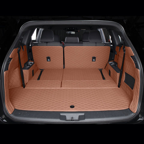 All-Weather Waterproof Trunk Mat, Pet Mat, Cargo Mat for Three-Row Vehicles