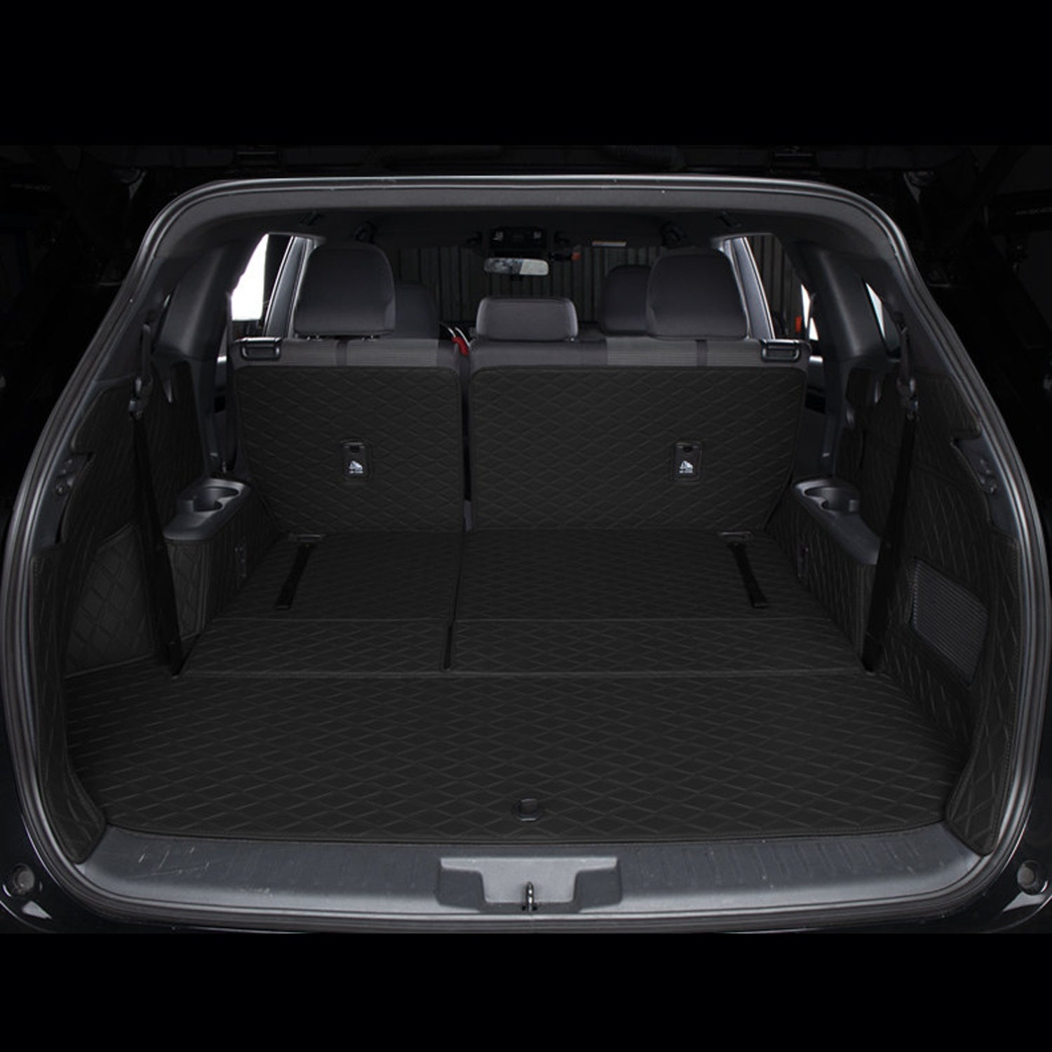 All-Weather Waterproof Trunk Mat, Pet Mat, Cargo Mat for Three-Row Vehicles