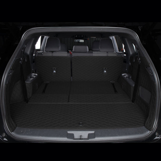 All-Weather Waterproof Trunk Mat, Pet Mat, Cargo Mat for Three-Row Vehicles