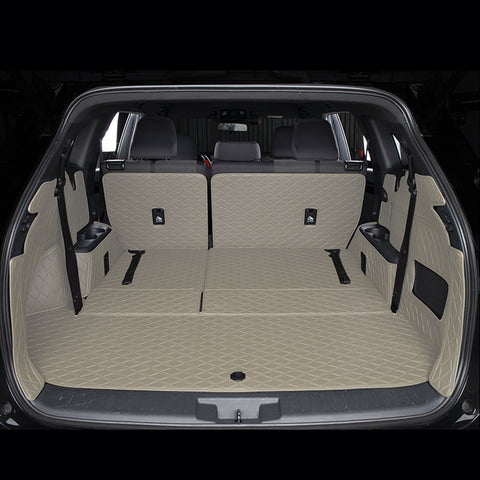 All-Weather Waterproof Trunk Mat, Pet Mat, Cargo Mat for Three-Row Vehicles