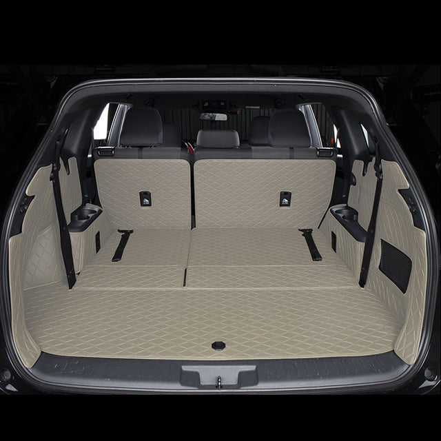 All-Weather Waterproof Trunk Mat, Pet Mat, Cargo Mat for Three-Row Vehicles
