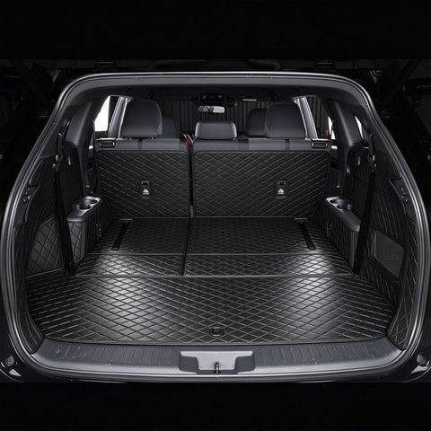 All-Weather Waterproof Trunk Mat, Pet Mat, Cargo Mat for Three-Row Vehicles
