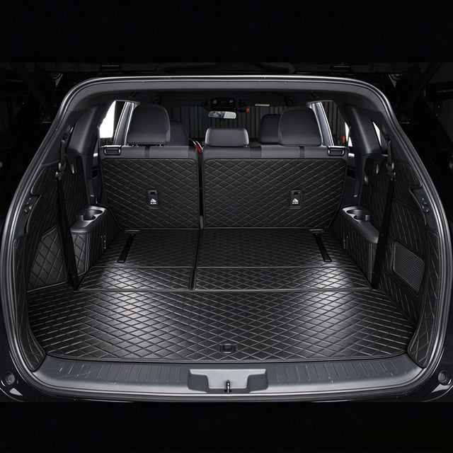 All-Weather Waterproof Trunk Mat, Pet Mat, Cargo Mat for Three-Row Vehicles
