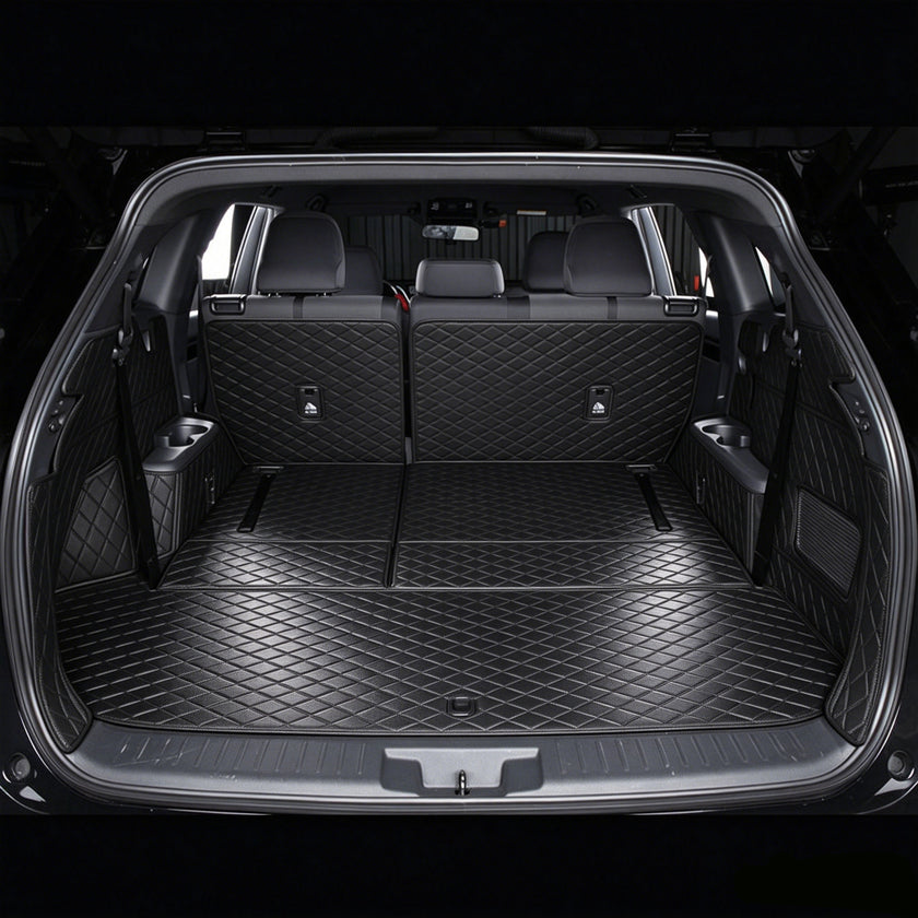 All-Weather Waterproof Trunk Mat, Pet Mat, Cargo Mat for Three-Row Vehicles