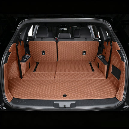 All-Weather Waterproof Trunk Mat, Pet Mat, Cargo Mat for Three-Row Vehicles