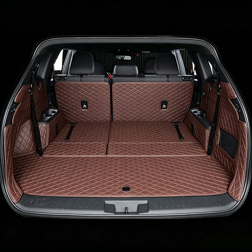 All-Weather Waterproof Trunk Mat, Pet Mat, Cargo Mat for Three-Row Vehicles