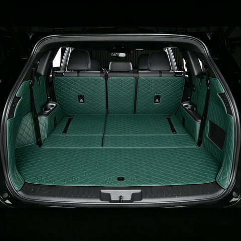 All-Weather Waterproof Trunk Mat, Pet Mat, Cargo Mat for Three-Row Vehicles