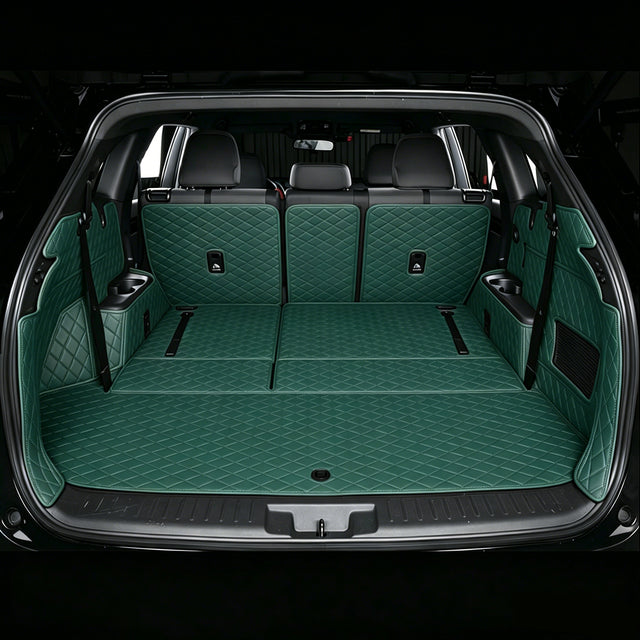 All-Weather Waterproof Trunk Mat, Pet Mat, Cargo Mat for Three-Row Vehicles