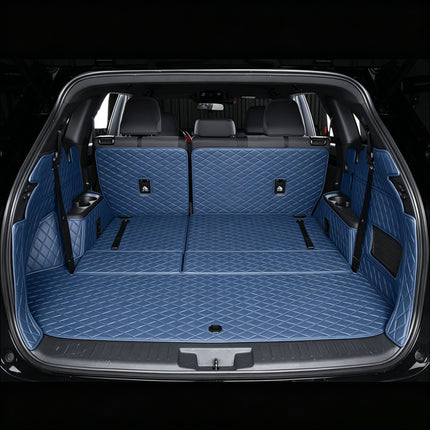 All-Weather Waterproof Trunk Mat, Pet Mat, Cargo Mat for Three-Row Vehicles