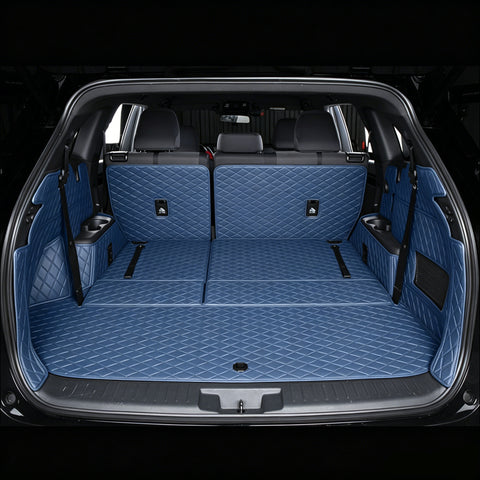 All-Weather Waterproof Trunk Mat, Pet Mat, Cargo Mat for Three-Row Vehicles