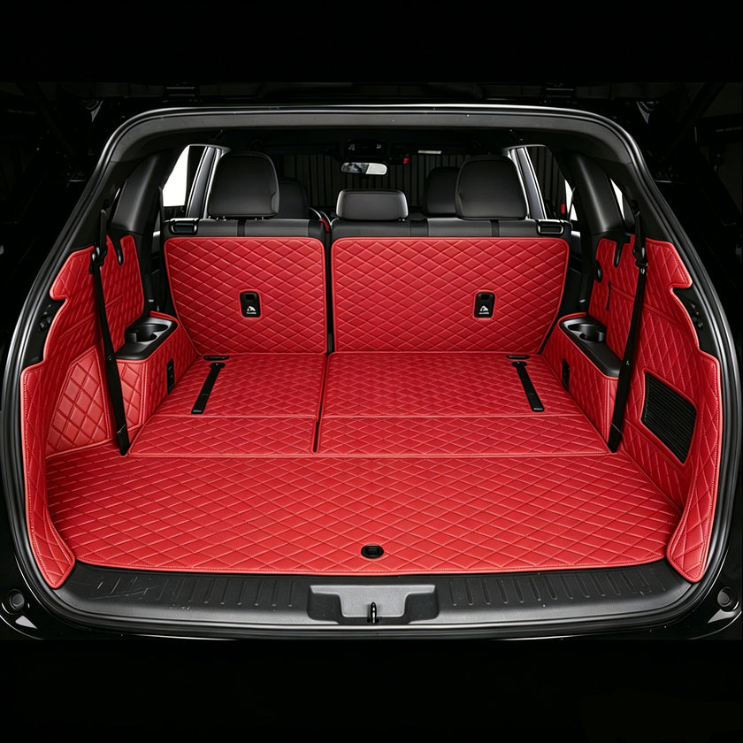 All-Weather Waterproof Trunk Mat, Pet Mat, Cargo Mat for Three-Row Vehicles