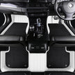 Luxury Genuine Leather Custom Car Floor Mats (Includes Carpet) Vehicle Liners custom logo
